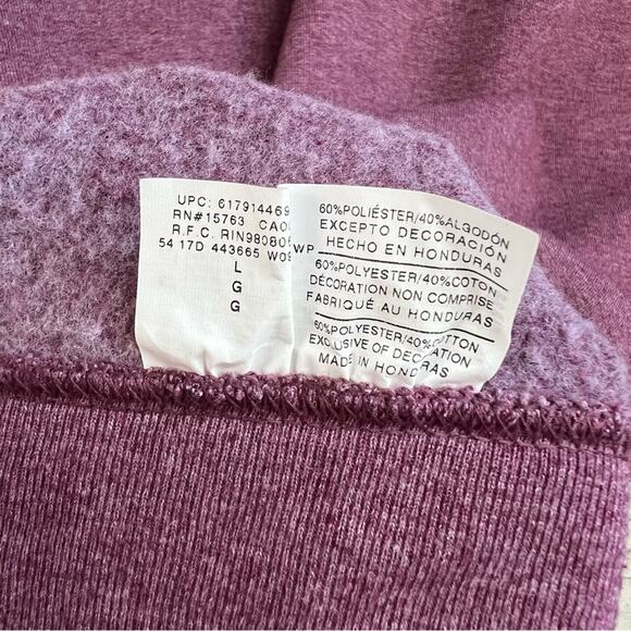 Champion Burgundy Hoodie Large - Picture 5 of 8